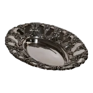Vintage Mid-Century Silver Plated Oval Tray