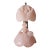 Vintage Art-Deco Pink Glass l.e. Smith "Southern Belle" Boudoir Lamp 1940s For Sale