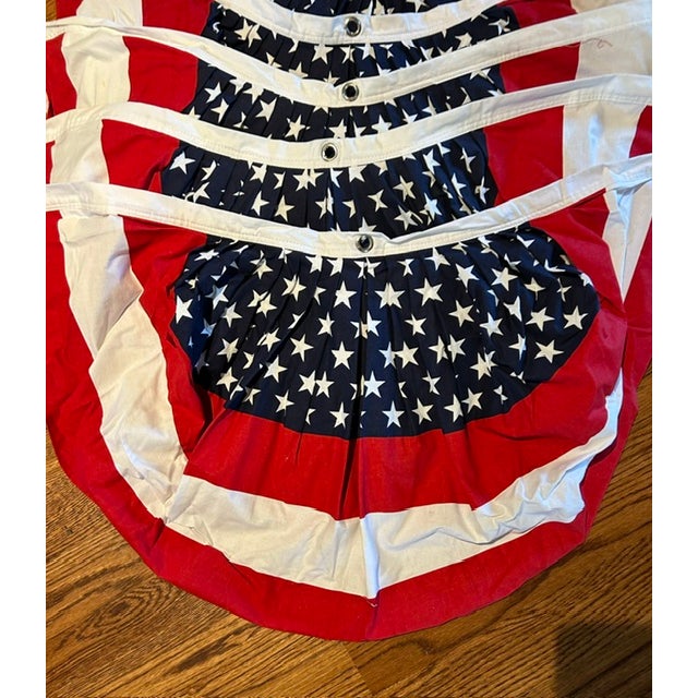 Red American Flag Buntings 36" X 18" For Sale - Image 8 of 8