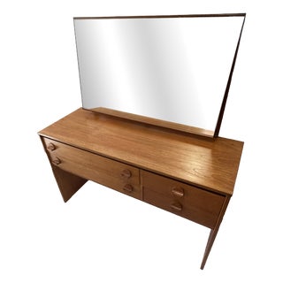 Mid-Century Modern Cantata Dressing Table with Mirror by John & Sylvia Reid for Stag Furniture, 1960s For Sale