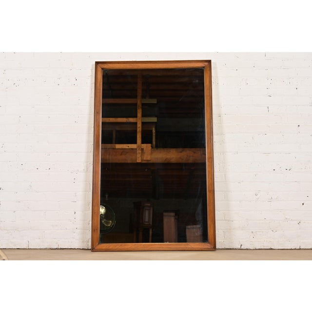 1960s Drexel Mid-Century Modern Large Walnut Framed Wall Mirror, 1960s For Sale - Image 5 of 10