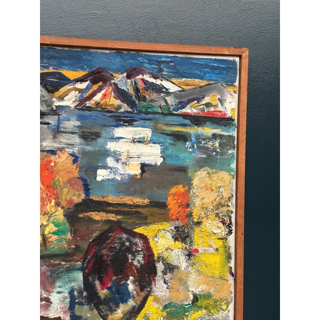 S. Pctcizon, Abstract Landscape, 1963, Oil on Canvas, Framed For Sale - Image 12 of 18