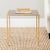 Modern Mirror Top Accent Table in Gold & Black For Sale - Image 3 of 4