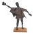 Vintage Brutalist Modernist Welded Steel Figural Sculpture, Signed For Sale