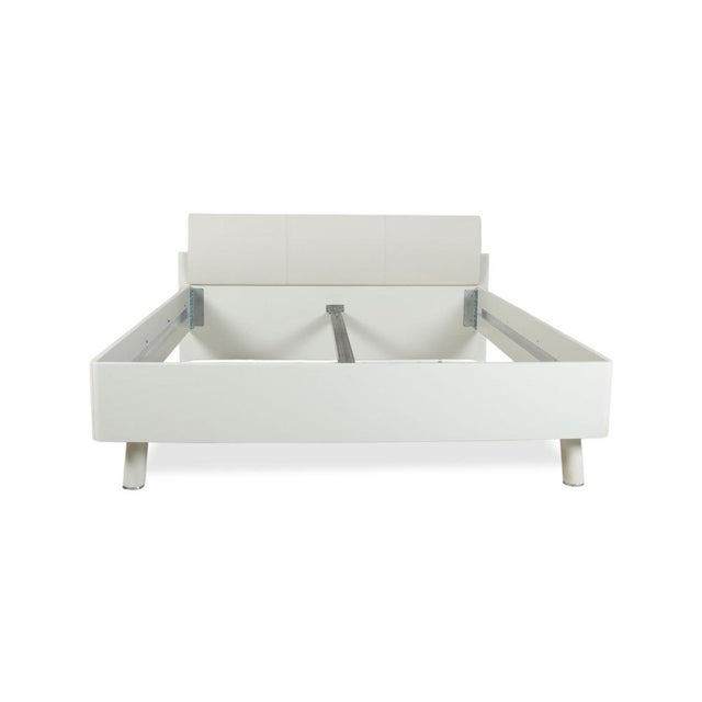 Minimalist Wooden Bed in White by Hülsta For Sale - Image 14 of 15