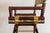 1970s McGuire Director’s X-Chair in Palm Print For Sale - Image 10 of 12