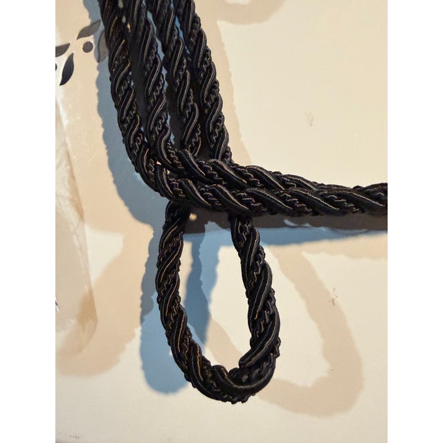 Pair of Black 30 inch tie back tassels for drapery. Never used excellent condition