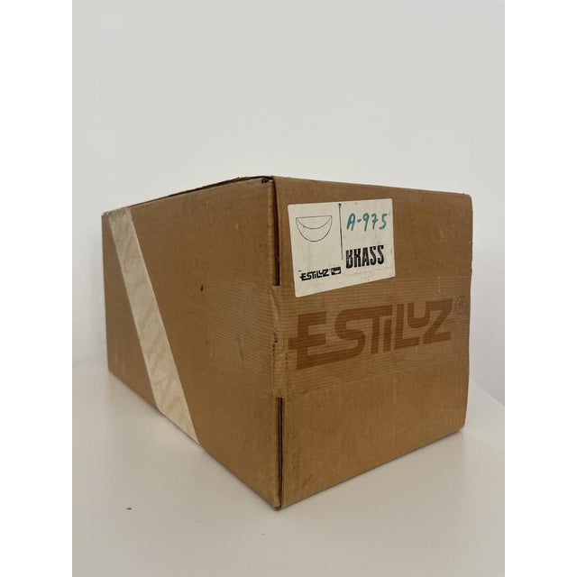 Large Mid-Century Gold Wall Sconces from Estiluz, Barcelona, 1970s, Set of 2 For Sale - Image 6 of 15