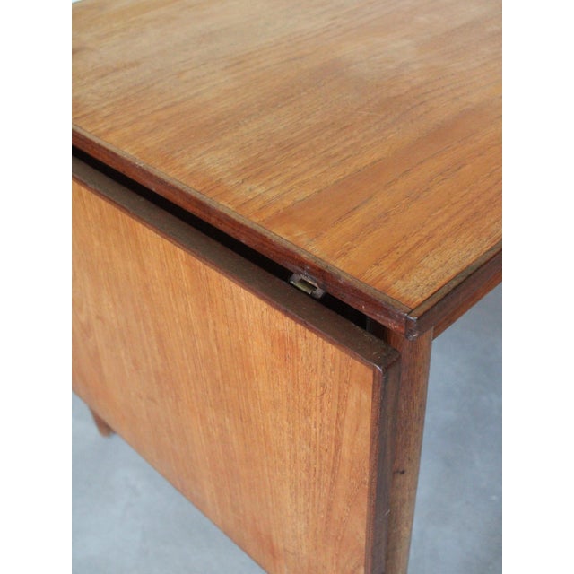 Vintage Danish Teak Dining Table with Leaves, 1960s For Sale - Image 10 of 11
