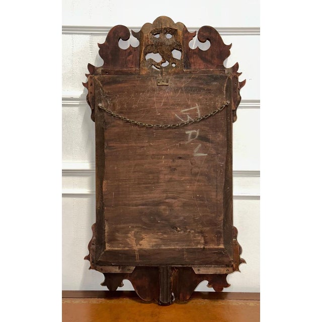 Georgian Thomas Chippendale Phoenix Giltwood Mirror, 1760s For Sale - Image 11 of 12