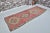 Vintage Anatolian Wool Runner, Hand-Woven Rug With Vibrant Pink and Geometric Motifs For Sale - Image 9 of 10