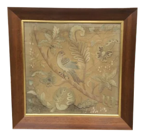 Antique Bird Needlework Art