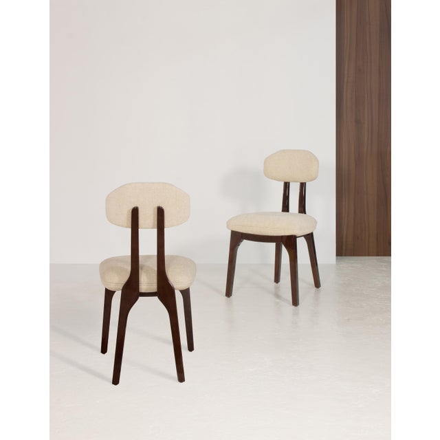 Silhouette Dining Chairs in Chenille Fabric by InsidherLand, Set of 6 For Sale - Image 11 of 13