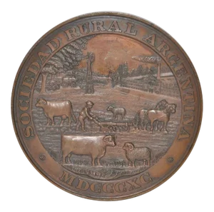 International Exhibition of Livestock & Agriculture Buenos Aires Bronze Medal c.1890