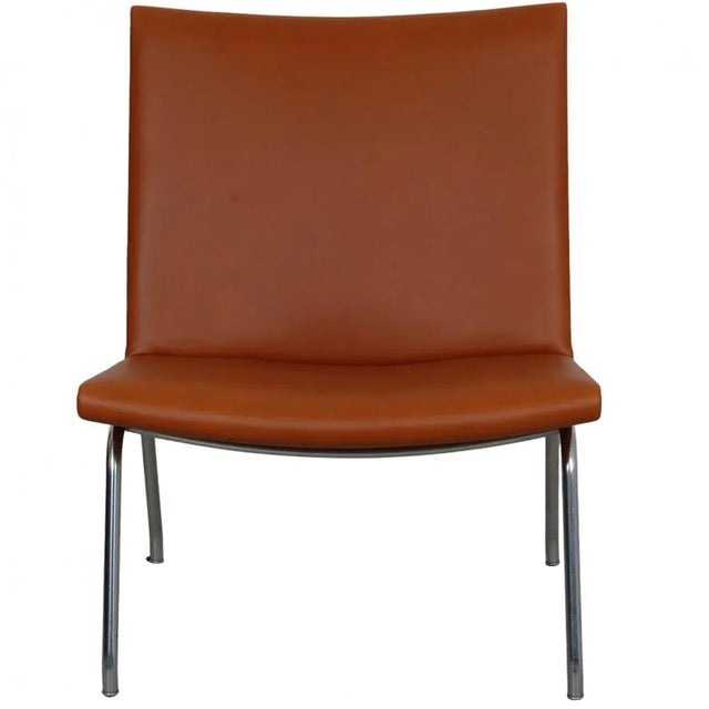 AP-40 Lounge Chair in Walnut and Aniline Leather by Hans Wegner, 1990s For Sale - Image 12 of 12