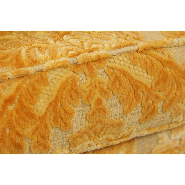 Pair of French Rococo Style Upholstered Armchairs For Sale - Image 12 of 18