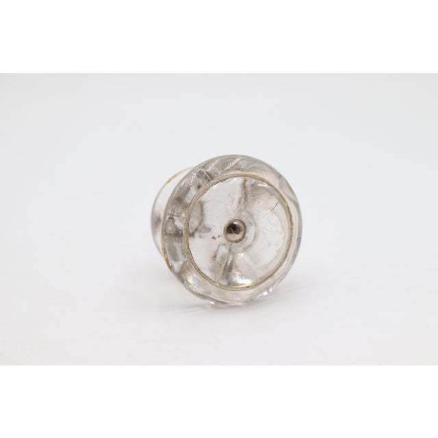 Vintage 2 In. Round Glass Cabinet Drawer Knob Set For Sale - Image 4 of 6
