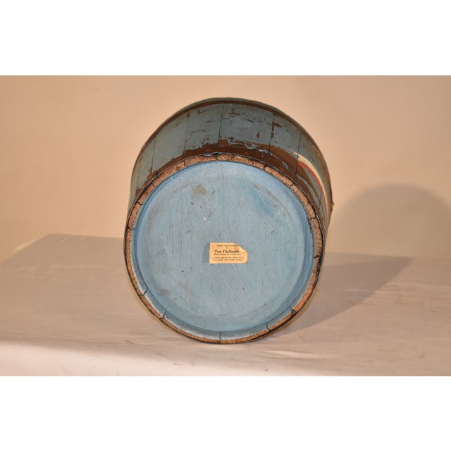 1960s Hand-Painted Maple Sap Bucket , Circa 1960 For Sale - Image 5 of 8
