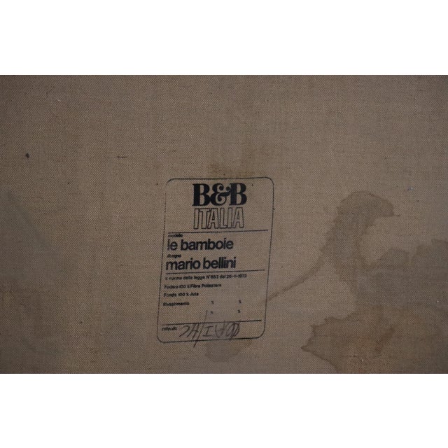 Le Bambole Sofa in Leather by Mario Bellini for B&b Italia, 1970s For Sale - Image 14 of 15