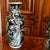 Black Pair of Large Famille Noir Chinese Porcelain Vases For Sale - Image 8 of 18