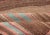 Aqua Vintage Turkish Kilim With Soft Brown, Rose, and Aqua Stripes 2'9 X 6'0 For Sale - Image 8 of 9