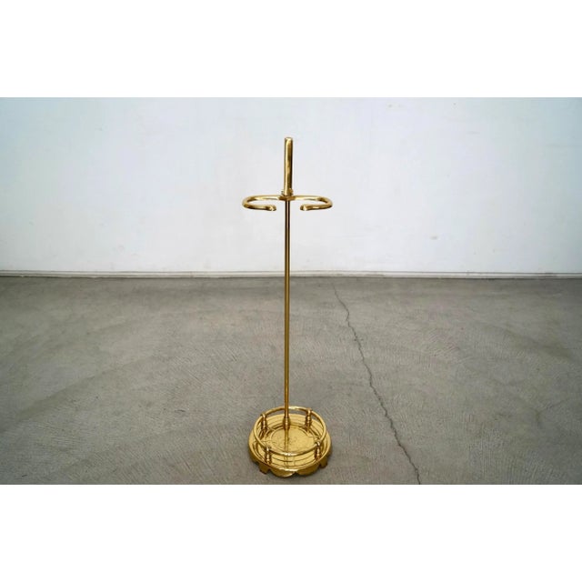 1960’s Solid Brass Chimney Fireplace Tools For Sale - Image 9 of 12