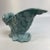 Art Deco Vintage Royal Haeger Pottery Bellowing Dove Vase Turquoise 40s Art Deco 7.75 In For Sale - Image 3 of 8