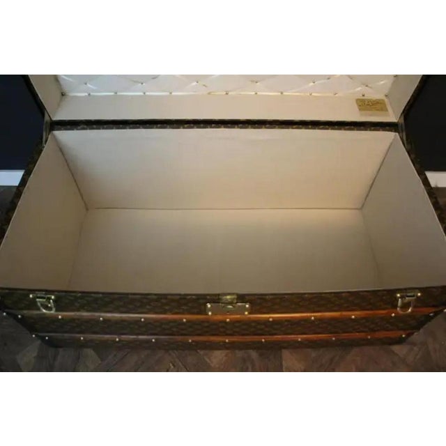 Brown Monogrammed Steam Trunk from Louis Vuitton, 1930s For Sale - Image 8 of 18