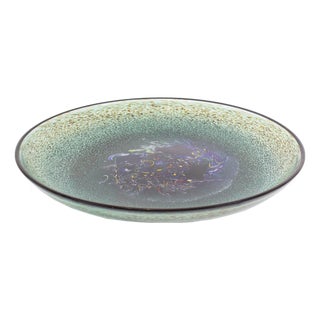 “Meteor” Glass Charger by Bertil Vallien for Kosta Boda For Sale