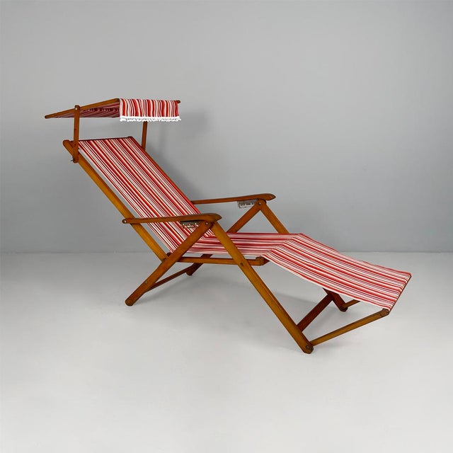 Italian Modern Capri Deck Chair from Fratelli Reguitti, 1960s For Sale - Image 17 of 17