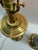 Mid 20th Century Hollywood Regency Turquoise Ceramic & Brass Column Lamps - A Pair For Sale - Image 6 of 12