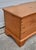 Vintage Doveatiled Pine Trunk Farmhouse Stye Blanket Chest Storage For Sale - Image 4 of 15