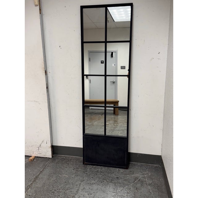 2010s Bid K Home Paned Glass Floor Mirror For Sale - Image 5 of 11