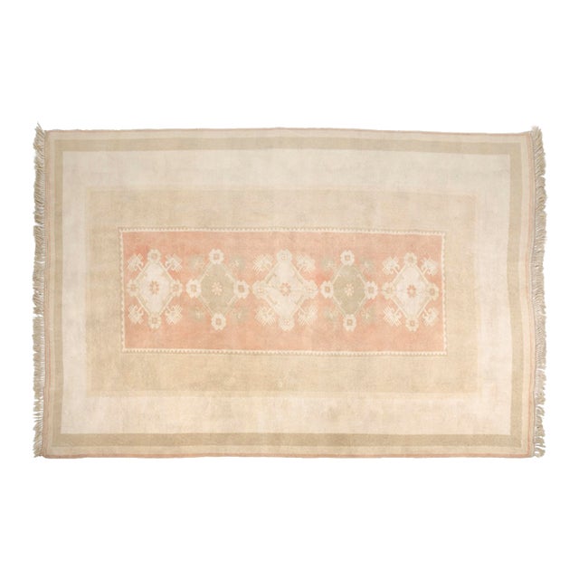 Anatolian Floral Handknotted Carpet For Sale