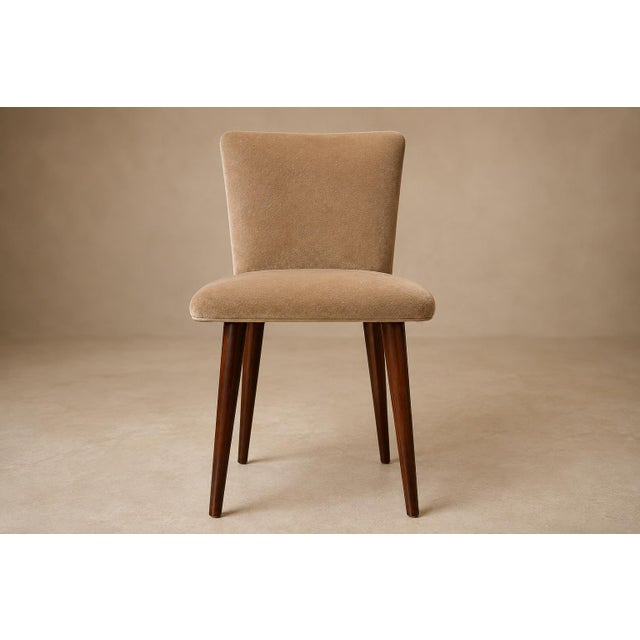 Set of 12 Brazilian Rosewood and Mohair Dining Chairs, Including Two Head Chairs, 1960s For Sale - Image 12 of 18