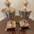Metal Vintage Silverplate Footed Urns- a Pair For Sale - Image 7 of 12
