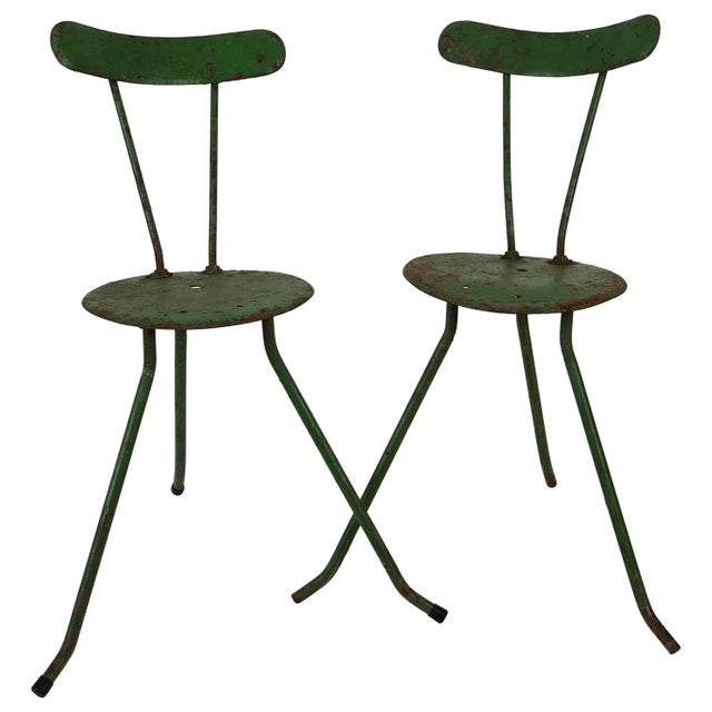 Hungarian Handmade Metal Chairs, 1950s, Set of 2 For Sale - Image 16 of 16