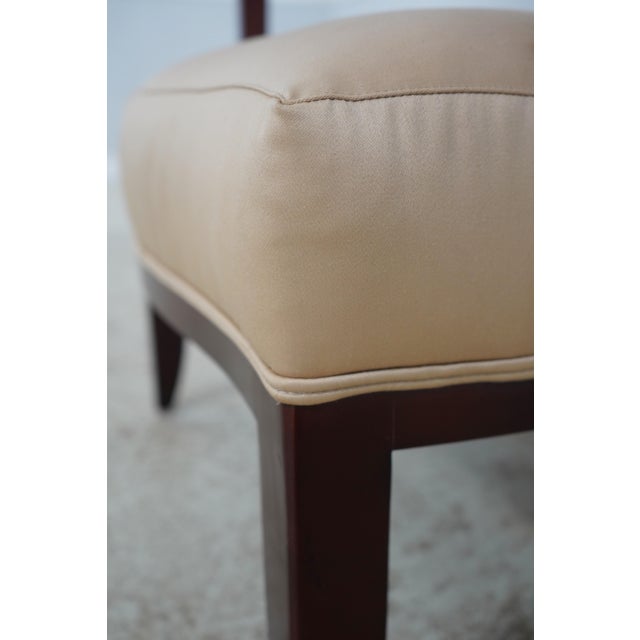 Pair of Baker Mahogany Medallion Back Armchairs For Sale - Image 15 of 18