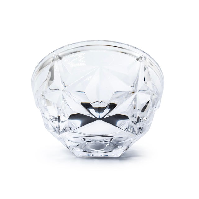 Tiffany and Co. Tiffany & Co. Lead Crystal Cut Star Pattern Bowl For Sale - Image 4 of 7