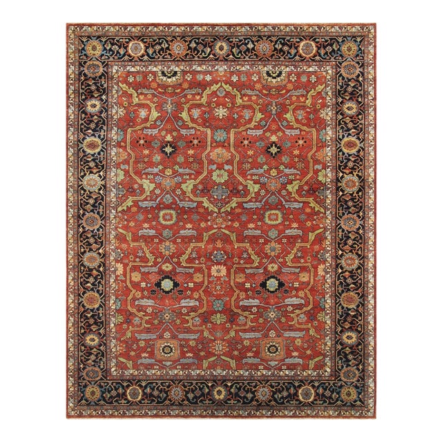Pasargad Home Ferehan Rust Wool Area Rug- 6' 1'' X 16' 2'' For Sale