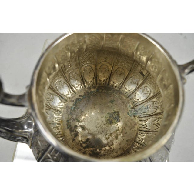 Metal Antique Hunt & Roskell Late Store & Mortimer Silver Plated Tilting Tea Pot Stand For Sale - Image 7 of 12