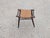Wood Early 20th Century Wicker and Turned Oak Wood Stool Bench For Sale - Image 7 of 8