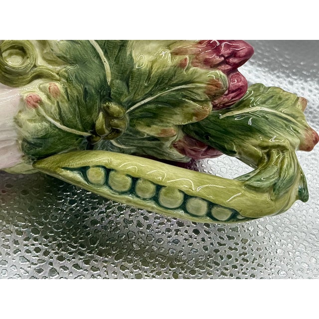 1990s Fitz and Floyd Classic French Market Asparagus Ceramic Creamer For Sale In Aspen - Image 6 of 9