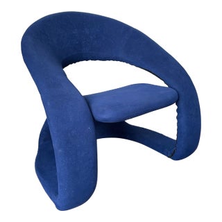 Late 20th Century Jaymar Style Postmodern Cantilever Tongue/Ribbon Lounge Chair After Pierre Paulin For Sale