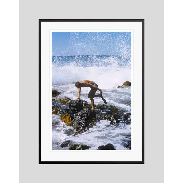 Hawaiian Scenes 1957 A diver prepares in the surf, Hawaii, 1957. (Toni Frissell) Antoinette Frissell Bacon (March 10, 1907...