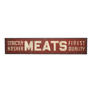 Reclaimed Kosher Meats Marty Supreme Movie Prop Sign For Sale