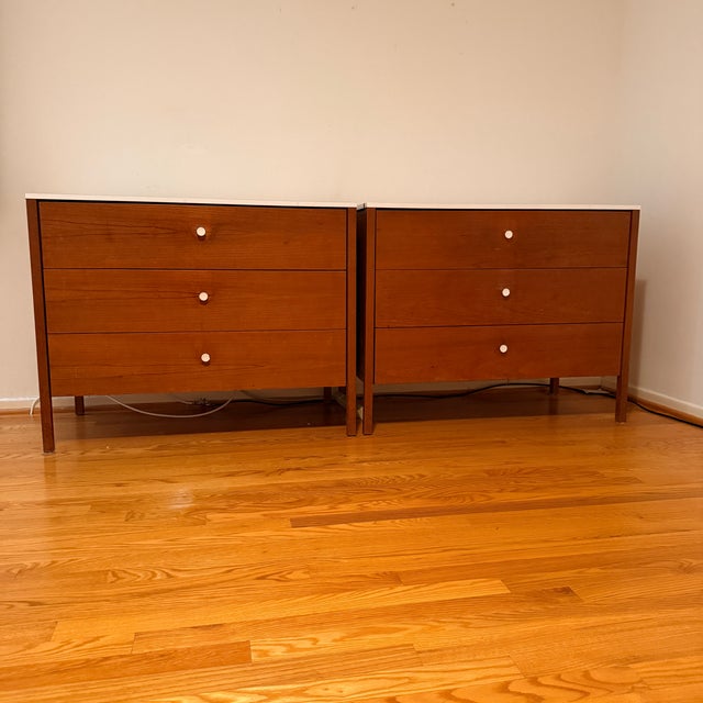 Pair 1950s Florence Knoll 3-Drawer Dressers, 225-1 For Sale - Image 13 of 13
