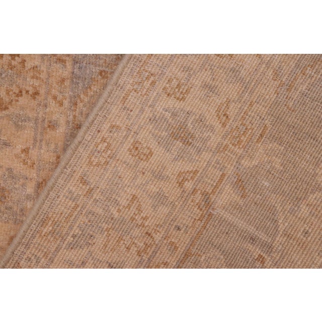 1990s Chic Ziegler Grey Beige Hand-Knotted Wool Runner - 2'7'' X 9'4'' For Sale - Image 5 of 8