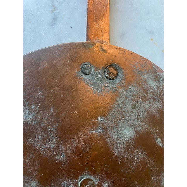 Copper Large French Copper Lid With Stamped Initials, C 1890's For Sale - Image 8 of 8