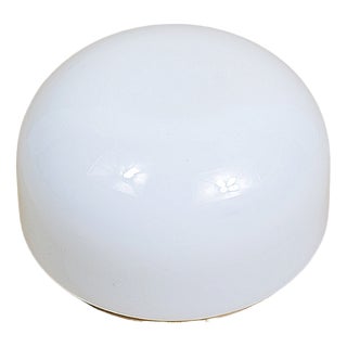 Ceiling Lamp in Milky Opal Glass, 1970s For Sale
